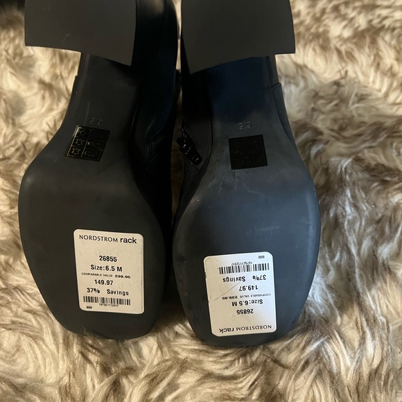 NWT Jeffrey Campbell square toe platform leather ankle booties never worn- 6.5 - Picture 6 of 6